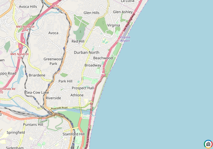 Map location of Beachwood